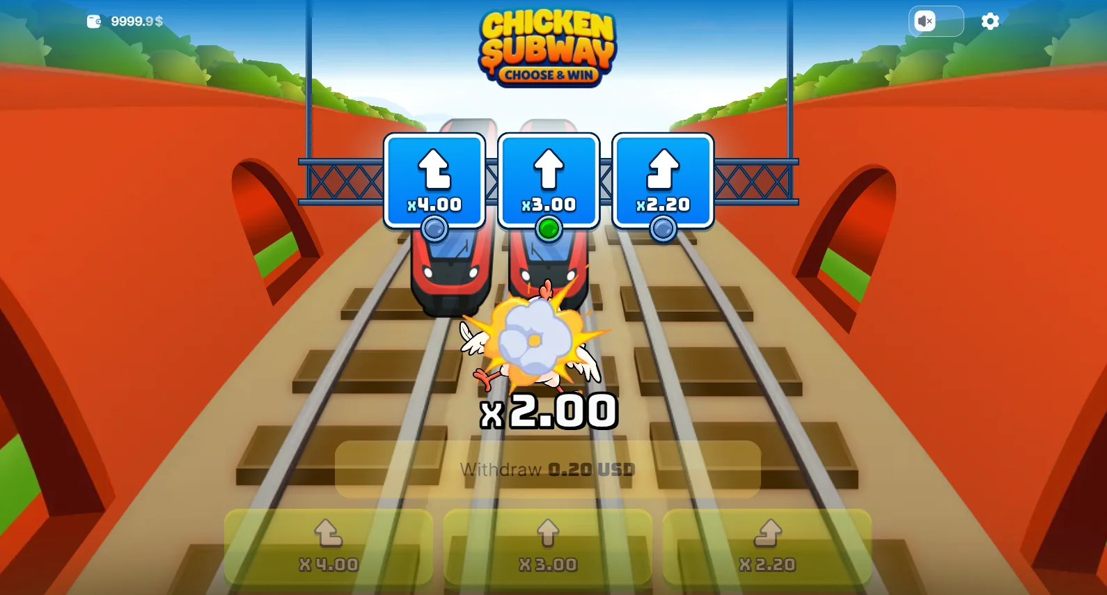 Chicken Subway Game Casino