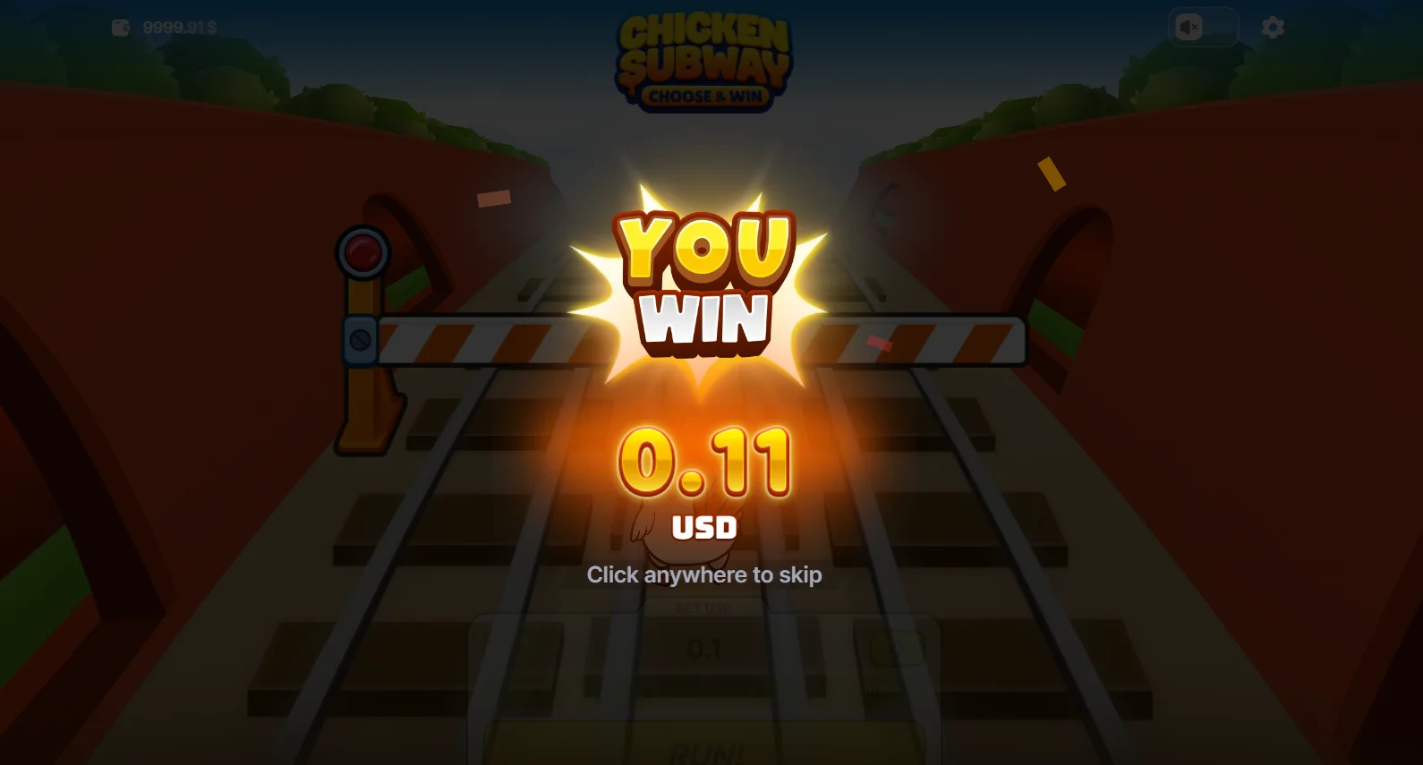 Chicken Subway Game